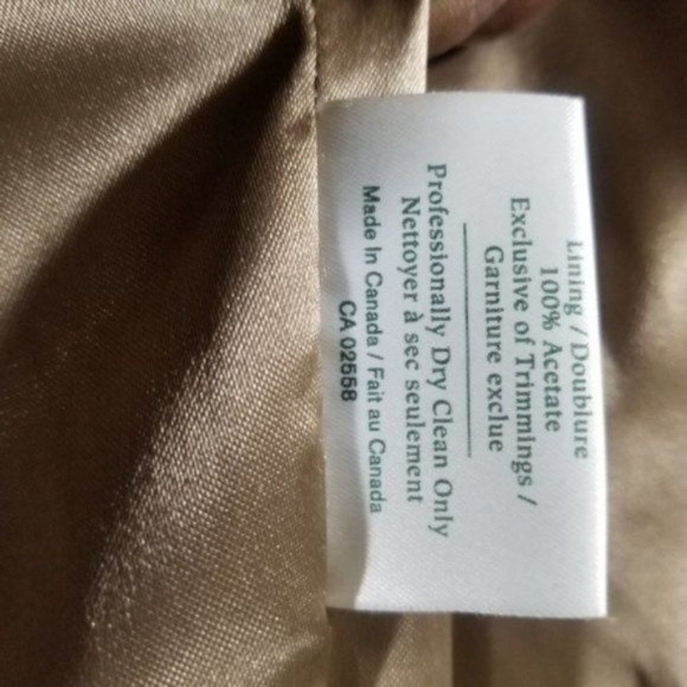 Danier Vintage Ruched Waist Tan Leather Jacket - Picture 5 of 6